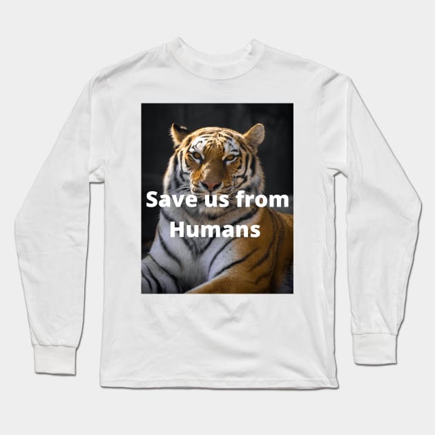 Saving Earth Long Sleeve T-Shirt by Gnanadev